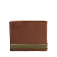 Dompet Pria Fosil Quinn Large Coin Poket Bifold Olive