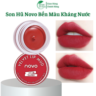 Son Kem NoVo Dưỡng Ẩm Môi Mềm Mịn Bền Màu Chống Nước Không Trôi Dạng Hũ Nhỏ Mã 277