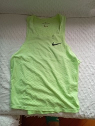 Nike aeroswift green 青  男 men 背心 dri fit singlet 運動衫 球衣 tennis running marathon 跑步三項鐵人 馬拉松