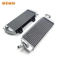 OTOM Moto Radiator Kit Aluminum Silvery Water Tank Cooler For KTM SXF EXCF XCW FE FC FX TC TE TX Mot