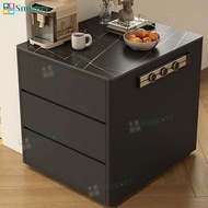 Simple Beautiful Island Cabinet Movable Narrow Island Table Integrated Rock Slab Dining Cabinet mebe