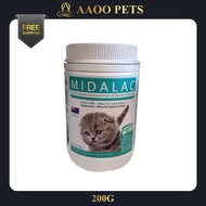 [AAOO Pets] Midalac Goats Milk Powder For Cat & Kitten 200g