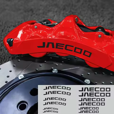 6pc Heat Resistance Car Brake Caliper Decals Wheel Decor Vinyl Stickers For Chery Jaecoo J6 J7 J8 Ph