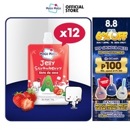 Mogu Mogu Jelly (Strawberry Flavor) with Nata de Coco 150 g. 12 Pouches Nata de Coco Jelly Coconut J