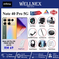 Infinix Note 40 Pro 5G / Note 40 ( 16GB (8+8) Extended RAM 256GB ROM ) Original Infinix Malaysia Warranty