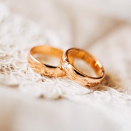 14k rose Silver gold ring