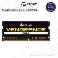 Corsair Vengeance SODIMM 8GB (1x8GB) DDR4 3200Mhz PC4-25600 Laptop RAM CMSX8GX4M1A3200C22