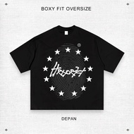 HRX - OVERSIZE BOXY T-SHIRT 'FINGER PRINT' T-SHIRT COTTON COMBED 24s