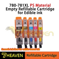 Food Grade PS Material PGi 780-781 Empty Refillable Cartridge For Edible Ink PGI 780 CLi 781 780-781