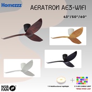 NSB FAN AERATRON AE3 + WIFI 43 / 50 / 60 Inches DC MOTOR REMOTE CONTROL CEILING FAN