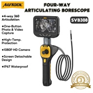 AUTOOL SVB308 1080 HD Automotive Industrial Endoscope with Light Autofocus Endoscope Inspection Came