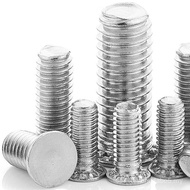 304 Stainless Steel Press Rivet Screw Press Rivet Screw Press Plate Screw Flat Head Press Rivet Bolt