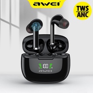 Awei ANC Noise Cancelling Earbuds Bluetooth Earphone Wireless Earpiece Touch Control HD Mic