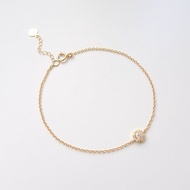 天然鑽石 密釘鑲 純 18K 白金 黃金 玫瑰金 客製可調整手鍊