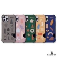 🇰🇷Series Hoon Classic graphics Double Bumper Phone Case with Card Holder 可裝卡 防摔手機套（適用於 多款手機 型號 歡迎查詢 ）iPhone13 iPhone12 iPhone11 同時 適用於 三星 Samsung Galaxy S10 Galaxy S20 Galaxy S21