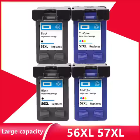 Replacement 56XL 57XL ink cartridge for hp 56 57 hp56 hp57 Deskjet 450 450cbi 450ci 450wbt F4140 F41