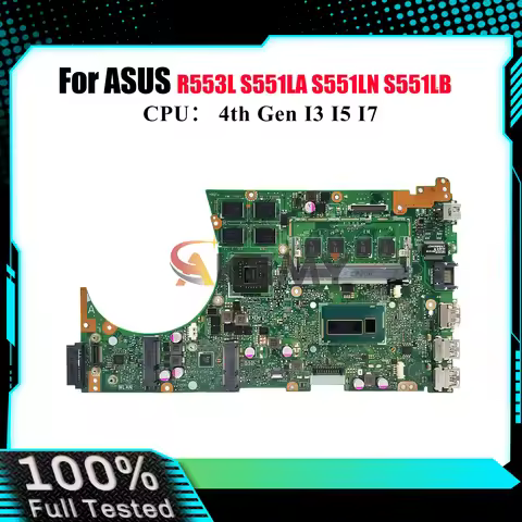 S551LN Laptop Motherboard For ASUS VivoBook S551LB S551LN S551L R553L S551LA Notebook Mainboard With