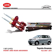 Toyota Avanza APM Performax Front And Rear Absorber (1 set 2pcs)