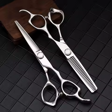 Professional 6" Salon-Grade Scissors Set - Hair Thinning & Texturizing Shears, Anti-Rust Barber Tool