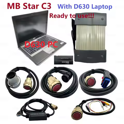 MB STAR C3 For Benz Diagnostic Car Truck Diagnosis Tool C3 multiplexer With D630 Laptop MB C3 With S