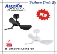AEROAIR 35" Dim Series Ceiling Fan With 3 Tones LED (NEW MODEL)
