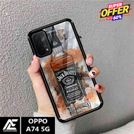 Case OPPO A74 5G - Casing  OPPO A74 5G  Case 3D Terbaru 2022 AEROSTORE.ID [ MINUMAN ] Soft Case Glas