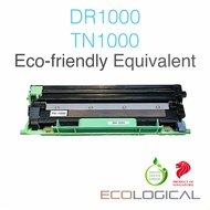 DR-1000 drum & TN-1000 toner (TN1000 / DR1000) HL-1110, 1210W. DCP-1510, 1610W. MFC-1810, 1910W