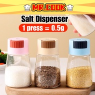 [MR.COOK] 0.5g Salt Dispenser Seasoning Bottle Spice Sugar Pepper Garam Botol Auto Dispenser Salt Pr