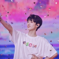 TF Family Third Generation Zhu Zixin Rainbow Letter Print Short-Sleeved T-Shirt Star Merchandise Men