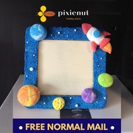 Outer Space Photo Frame Air Dry Clay DIY Kit. Galaxy Spaceship Photoframe Handmade Gift. Art &amp; Craft Materials, Supplies