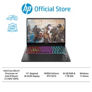 HP OMEN Transcend 14" Gaming Laptop 14-fb1018TX, Black | Intel Core Ultra 9 | AI Boost (13 NPU TOPS)