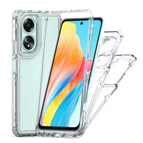 For OPPO A18 A38 A58 A78 Luxury Full PMMA + TPU Cover three-in-one Case For OPPO A 18 A 38 A 58 A 78