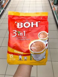 👑BOH⭐️焦糖奶茶💖3合1 馬來西亞 拉茶 即溶奶茶 即沖奶茶 手信必買 Malaysia 3in1 Instant Caramel Milk Tea Bag Powder Teh 現貨 BuyBu