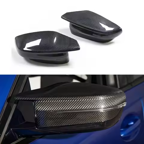 For BMW G80 G82 G87 M2 M3 M4 M240i M340i M440i Side Mirror Cover Dry Carbon Fiber Mirror Caps