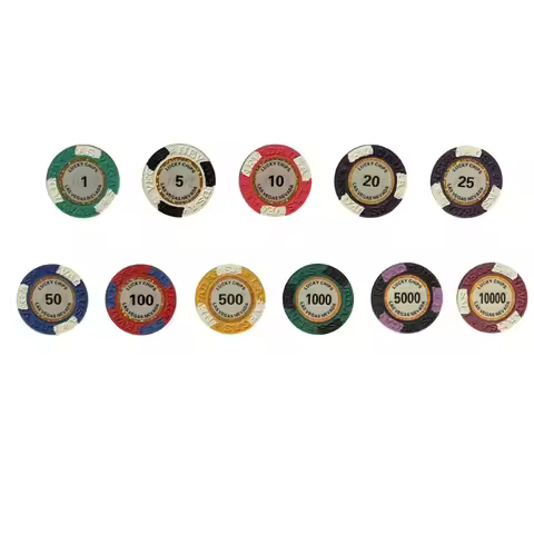 10/25 PCS Las Vegas 14g Clay Chip Poker Chips Professional Casino Poker Chips Cards Board Gam Entert