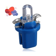 10Pcs LED Bulb Meter Dash B8-5D T5 Lamp with Holder Blue Tuning Auto Car Light