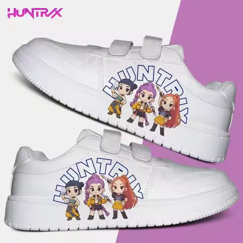 KPop Demon Hunters Cartoon Anime Rumi Mira Zoey Sneakers for Girls, Autumn Fashion Cute Versatile Si