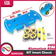 Aluminum ALLOY CHASIS SMART KIT 4WD RC ARDUINO CAR