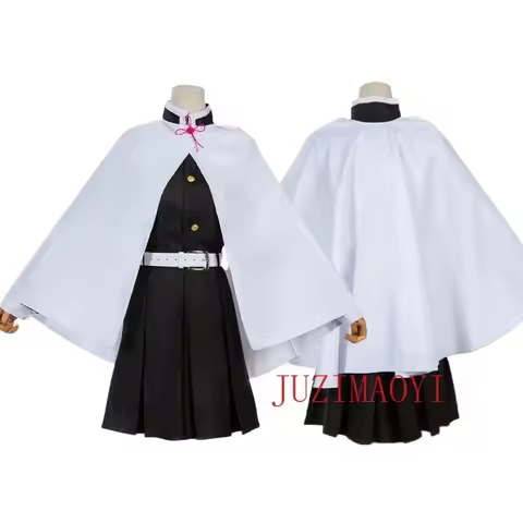 Tsuyuri Kanao Cosplay Costume Adult Anime Uniform Women Kimono Haori Wig Halloween Clothes