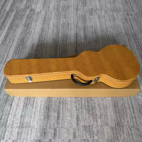 Guitar case for Les Paul guitars,Gibson/Epiphone LP electric guitar case, high class alligator print