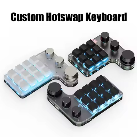 Programming Macro Custom Knob Keyboard RGB 3 Key Copy Paste Mini Button Photoshop Gaming Keypad Mech
