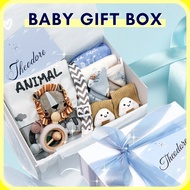 🇸🇬 🔥 [INSTOCK] Custom Baby Gift Set Box Present Newborn Baby Boy Girl Baby Shower Gift Hamper Set Full Month Moon 100