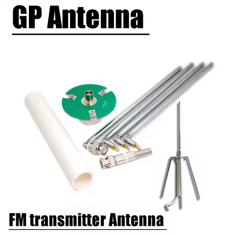 65-375MHZ GP Antenna FM Transmitter Antenna BNC Q9 Telescopic Antenna For HAM Radio Amplifier FM Rec