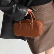 Zara High-End Retro Bag Bowling Pillow Bag Female 2023 New Style Exquisite Portable Shoulder Messeng