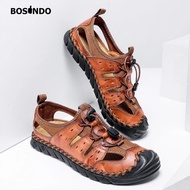 Bosindo - Sepatu B42/sepatu sneakers pria kulit asli/sendal pria kulit asli/Sepatu Sandal pria kulit