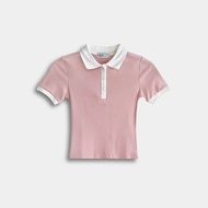 Women Short Sleeve Polo - Pink - FVG610379