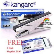 Kangaro Plier Stapler HP-45 FREE BULLET 1 Box Staples Bullet Kangaro HP45
