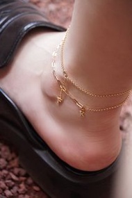 字母鑽石18k金手鏈 腳鏈
Letter of Name Diamond 18k Gold Bracelet & Footchains