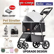 Bello Pet Stroller (Max Pet Weight 15kg) / Cat Stroller/Pet Trolley/Puppy Stroller Dog Small Pet
