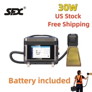 30W Handheld Portable Laser Marking Machine with 100mm lens Laser Marker